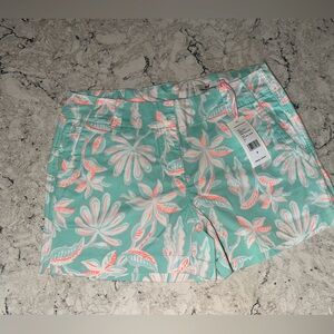 NWT Vineyard Vines Teal orange white palm tree shorts